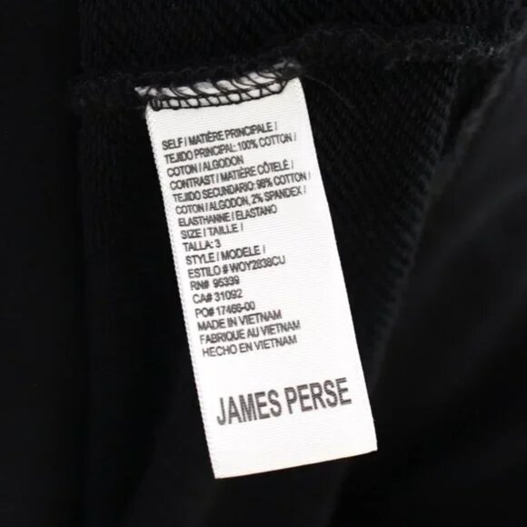 ⭐James Perse Black Concealed Asymmetric Full Zip Hoodie Jacket Size 3⭐ - Picture 3 of 8